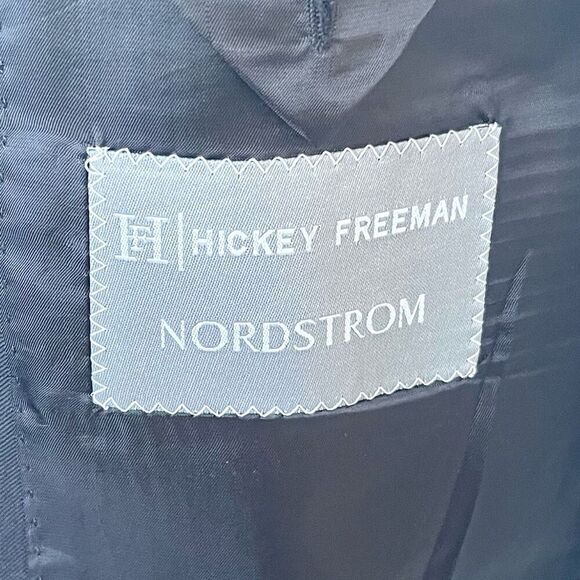 Hickey Freeman Douglass Navy Blue 2 Button Blazer - Picture 6 of 9